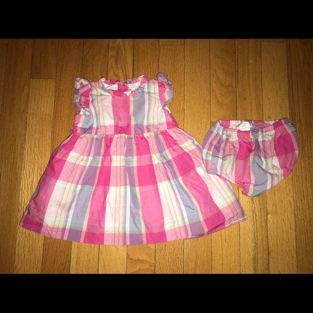 Chaps Ralph Lauren 3 Months Dress Easter Plaid